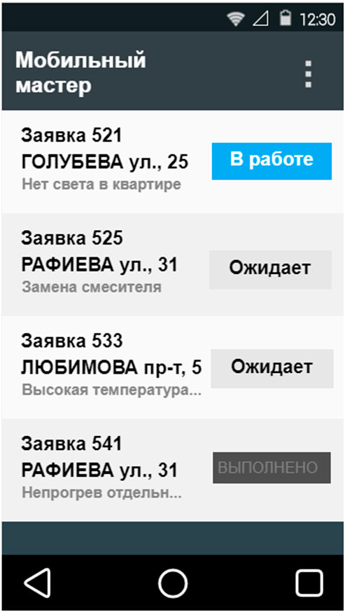 Приложение Мобильный Мастер